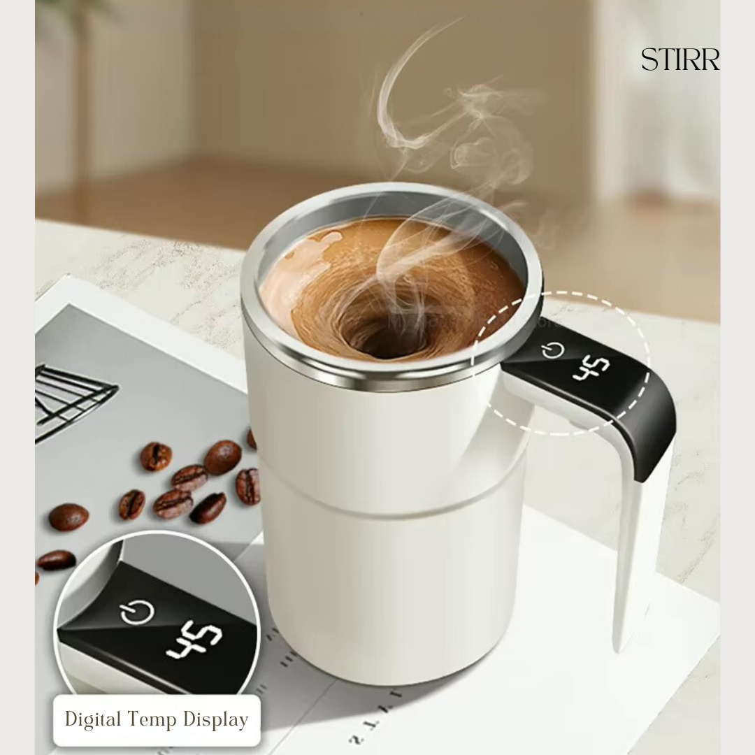 Automatic Stirring Cup Rechargeable Portable Coffee Electric Stirring Stainless Steel Mixer Rotating Magnetic Self Stirring Mugs